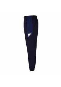 Spodnie do biegania Kappa Fievolo. Kolor: niebieski. Materiał: dresówka. Styl: sportowy