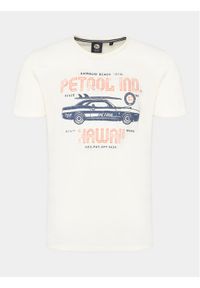 Petrol Industries T-Shirt M-1040-TSR604 Szary Regular Fit. Kolor: szary. Materiał: bawełna