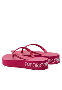 Emporio Armani Klapki XVQS07 XN118 00238 Bordowy. Kolor: czerwony #6