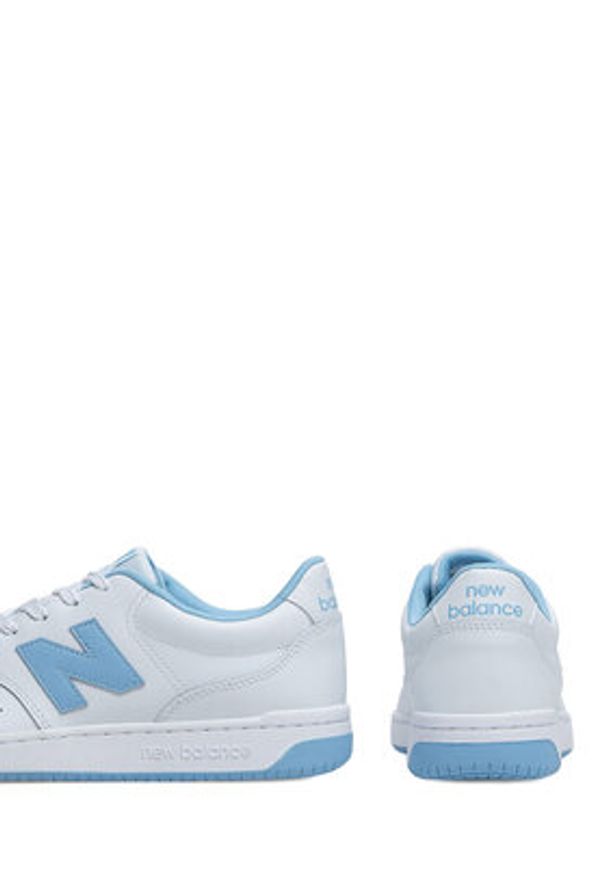 New Balance Sneakersy BB80BLU Biały. Kolor: biały. Materiał: skóra