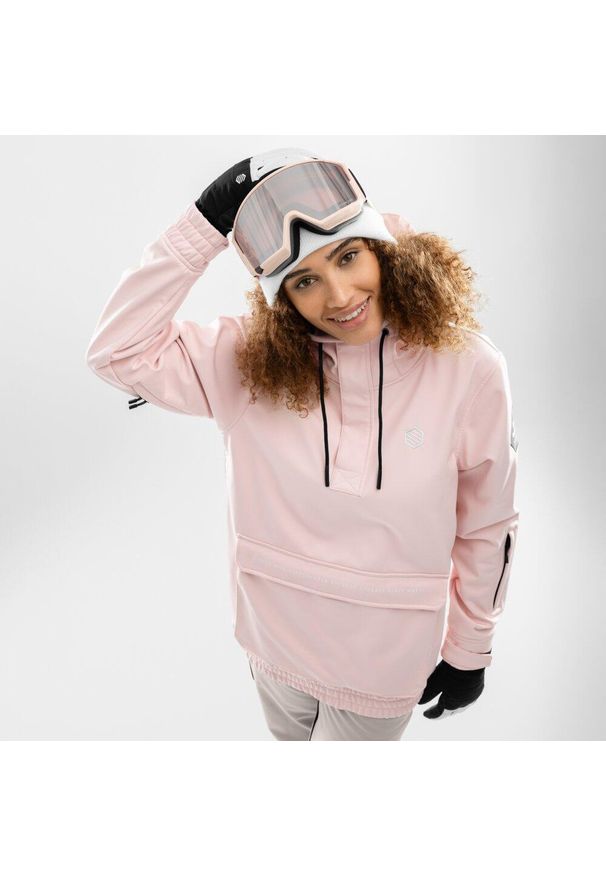 Damska kurtka snowboardowa Sporty zimowe SIROKO W3-W Arlberg. Kolor: różowy. Materiał: softshell, materiał. Sezon: zima. Sport: snowboard