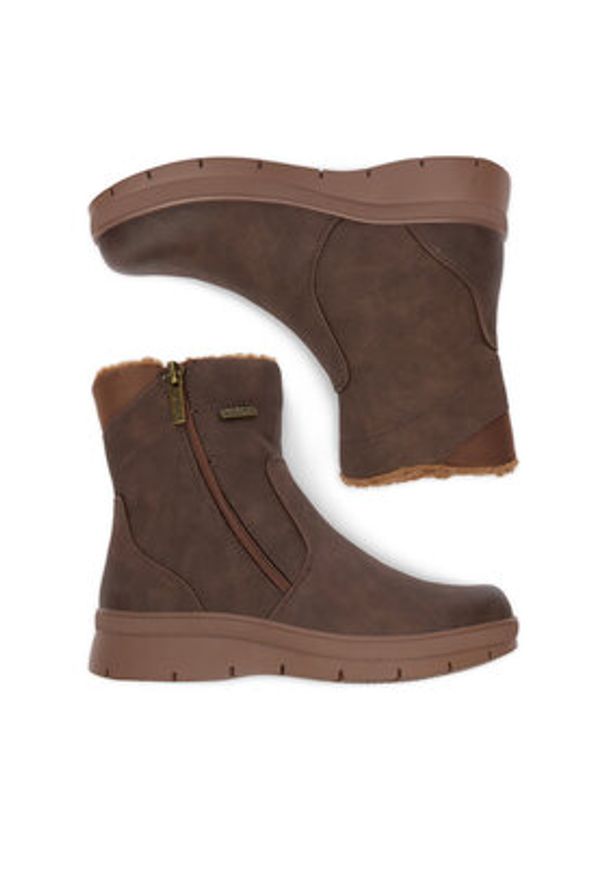 Go Soft Botki CEO-INES WS5921-03 Brązowy. Kolor: brązowy. Materiał: materiał