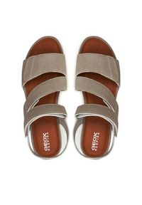 Geox Sandały D Sandal Vega D35R6A 000EK C5004 Beżowy. Kolor: beżowy. Materiał: skóra