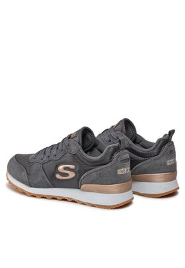 skechers - Skechers Sneakersy Goldn Gurl 111/CCL Szary. Kolor: szary. Materiał: materiał