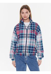 Tommy Jeans Kurtka przejściowa Tartan Track DW0DW14935 Kolorowy Regular Fit. Materiał: syntetyk. Wzór: kolorowy #1