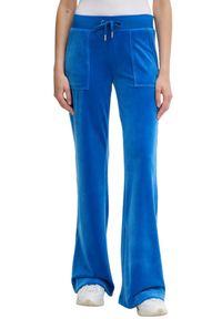 Juicy Couture - JUICY COUTURE Chabrowe spodnie dresowe damskie Layla Low Rise, Rozmiar XS. Stan: obniżony. Kolor: niebieski. Materiał: dresówka #3