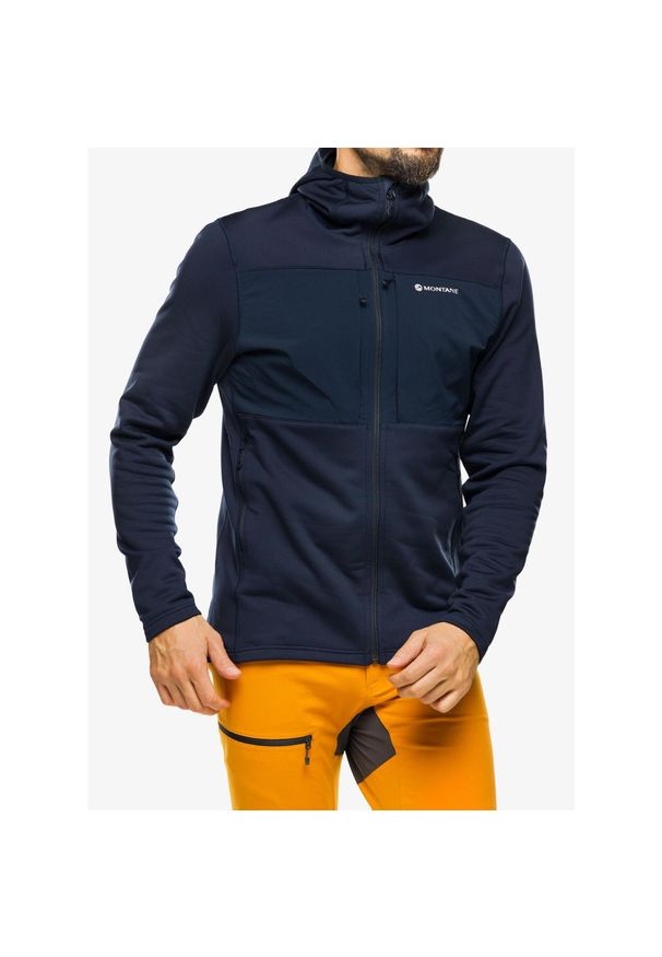 Bluza z kapturem męska Montane Fury XT Hoodie. Typ kołnierza: kaptur. Kolor: niebieski
