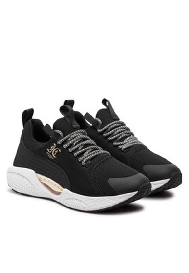 Just Cavalli Sneakersy 76RA3SH2 Czarny. Kolor: czarny. Materiał: materiał