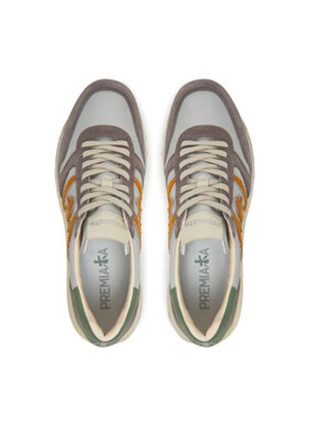 Premiata Sneakersy Lander Var 7201 Szary. Kolor: szary. Materiał: materiał