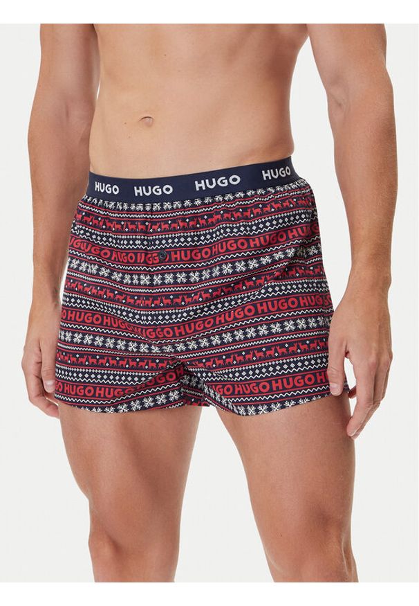 Hugo - HUGO Komplet 3 par bokserek 50532565 Kolorowy. Materiał: bawełna. Wzór: kolorowy