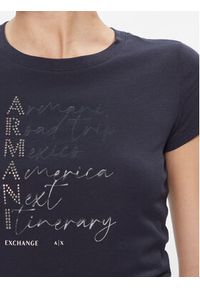 Armani Exchange T-Shirt 3DYT05 YJ3RZ 1593 Granatowy Slim Fit. Kolor: niebieski. Materiał: bawełna #5