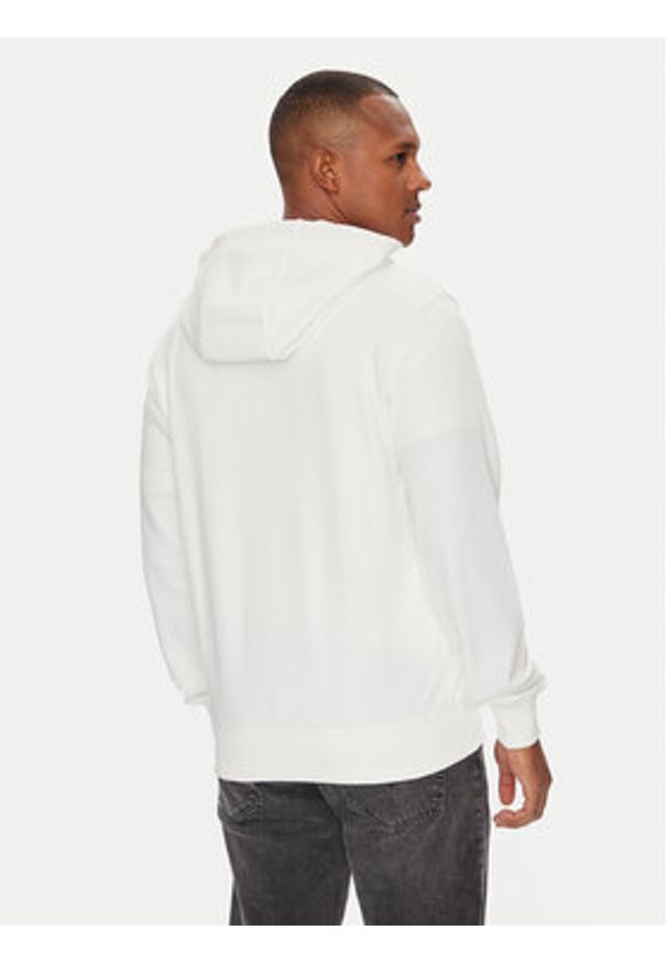 TOMMY HILFIGER - Tommy Hilfiger Bluza Stacked MW0MW39375 Biały Regular Fit. Kolor: biały. Materiał: bawełna