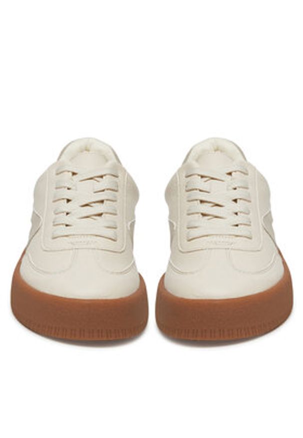 DeeZee Sneakersy AM25241 Beżowy. Kolor: beżowy. Materiał: skóra