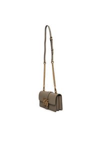 Pinko - PINKO Torebka Love One Mini ST.CL Al 25-26 PLTT 105856 A0F1 Szary. Kolor: szary. Materiał: skórzane
