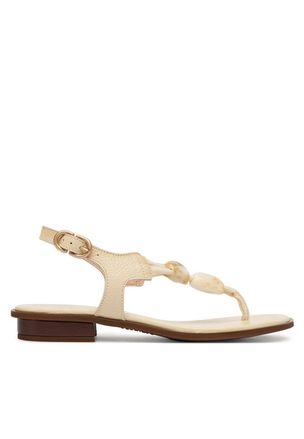 Hispanitas Sandały HV264785 C001 Écru. Kolor: kremowy. Materiał: skóra