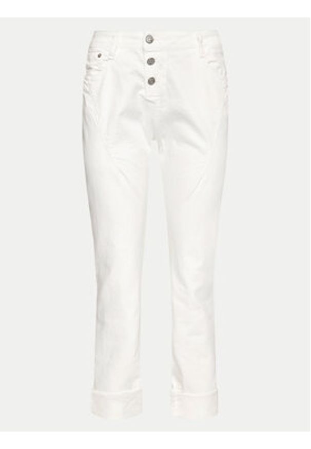 Please Jeansy P0VVHO2I5N Biały Slim Fit. Kolor: biały