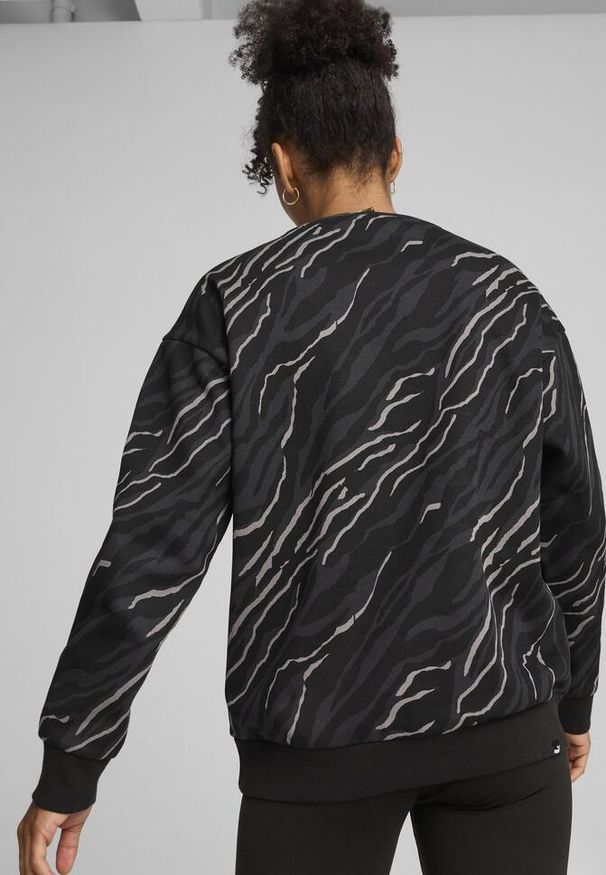 Puma - Damska bluza z grafiką ESS+ ANIMAL PUMA Black. Kolor: czarny