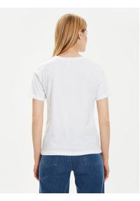 Brave Soul T-Shirt LTS-149AMBER1 Biały Straight Fit. Kolor: biały. Materiał: bawełna