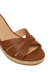 Lauren Ralph Lauren - LAUREN RALPH LAUREN Espadryle Nellie 802P04433002 Brązowy. Kolor: brązowy. Materiał: skóra #4