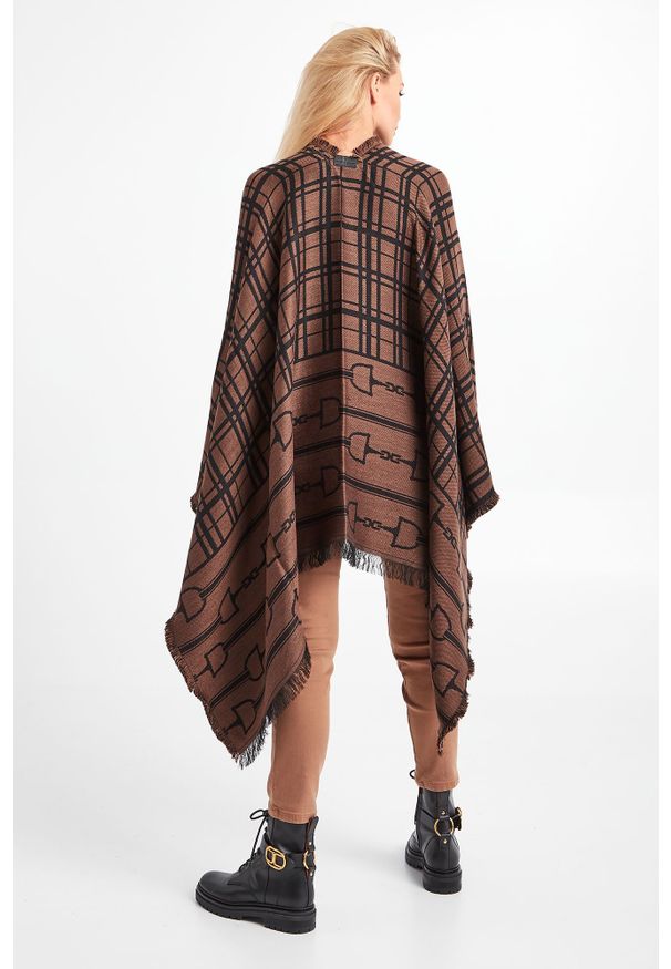 Elisabetta Franchi - PONCZO ELISABETTA FRANCHI. Materiał: wiskoza, wełna. Wzór: nadruk