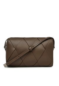 Calvin Klein Torebka Ck Woven Camera Bag K60K613002 Brązowy. Kolor: brązowy. Materiał: skórzane