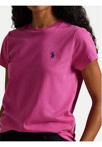 Polo Ralph Lauren T-Shirt 211B14605018 Różowy Classic Fit. Typ kołnierza: polo. Kolor: różowy. Materiał: bawełna #5