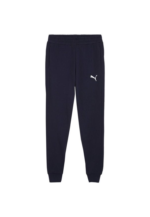 Puma - Męskie Spodnie Do Biegania Team Goal Casuals. Kolor: niebieski. Materiał: dresówka