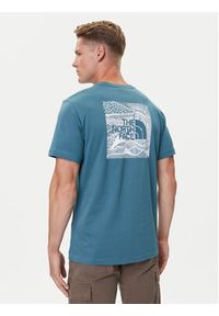 The North Face T-Shirt Redbox NF0A87NV Niebieski Regular Fit. Kolor: niebieski. Materiał: bawełna #4