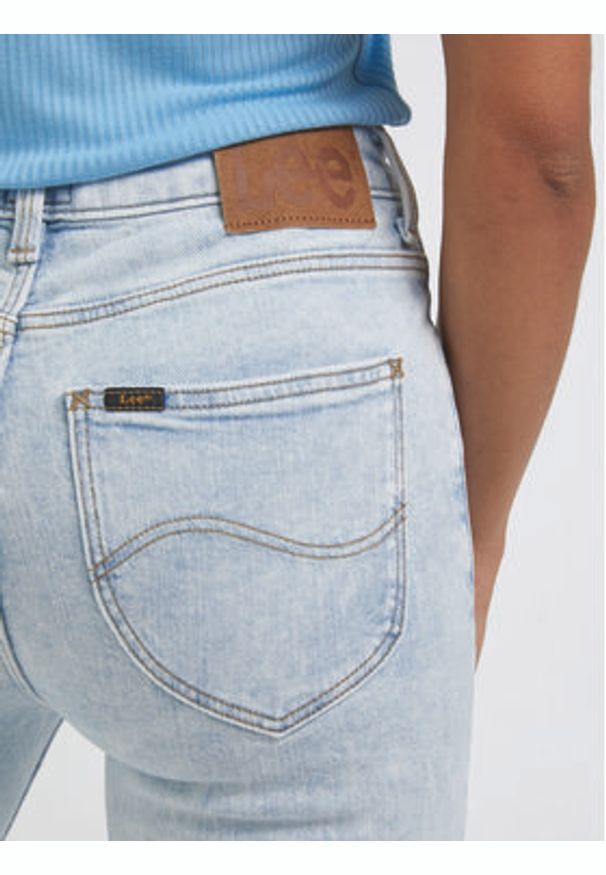 Lee Jeansy Scarlett High L626GWC36 112330603 Błękitny Skinny Fit. Kolor: niebieski