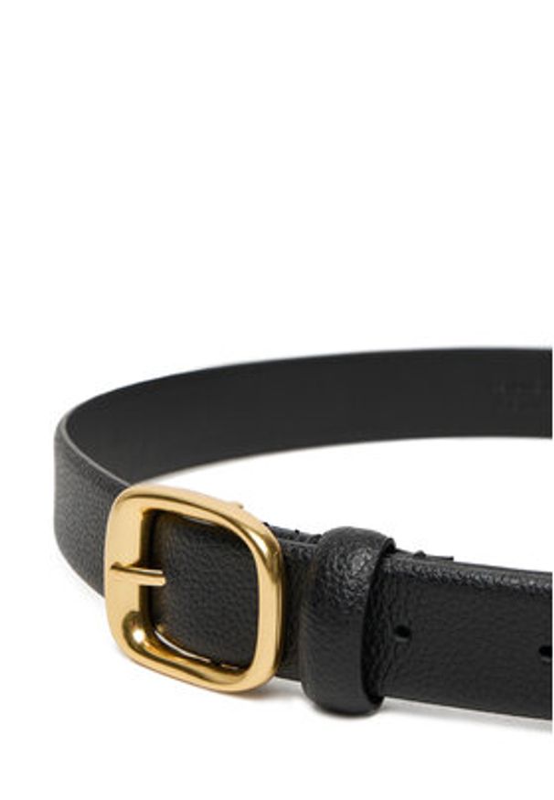 Calvin Klein Pasek Damski Chuncky Bukle Caviar LV04F7023G Czarny. Kolor: czarny. Materiał: skóra