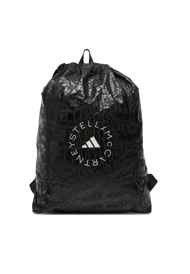 Adidas by Stella McCartney - adidas by Stella McCartney Worek adidas By Stella McCartney Gymsack Croc AOP Shine JY4205 Czarny. Kolor: czarny. Materiał: materiał