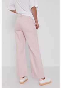 Answear Lab Jeansy damskie kolor różowy high waist. Stan: podwyższony. Kolor: różowy. Styl: wakacyjny #4