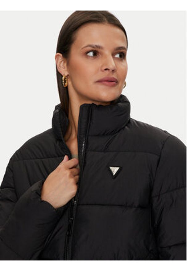 Guess Kurtka puchowa New Claudia V4YL03 WFUD0 Czarny Regular Fit. Kolor: czarny. Materiał: syntetyk