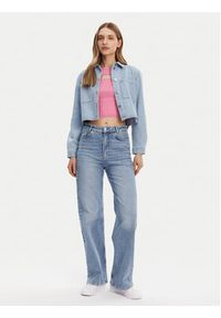 JDY Kurtka jeansowa Marly 15338847 Błękitny Oversize. Kolor: niebieski. Materiał: bawełna #4