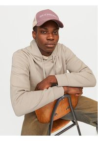 Jack & Jones Bluza Corp Logo 12152840 Beżowy Standard Fit. Kolor: beżowy. Materiał: bawełna #2