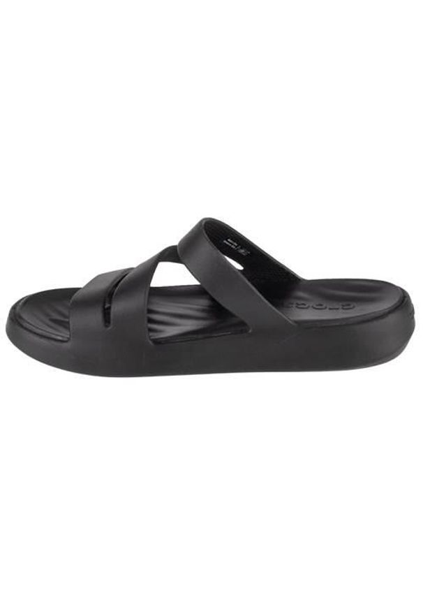 Klapki damskie Crocs Getaway Strappy. Kolor: czarny. Materiał: materiał, syntetyk
