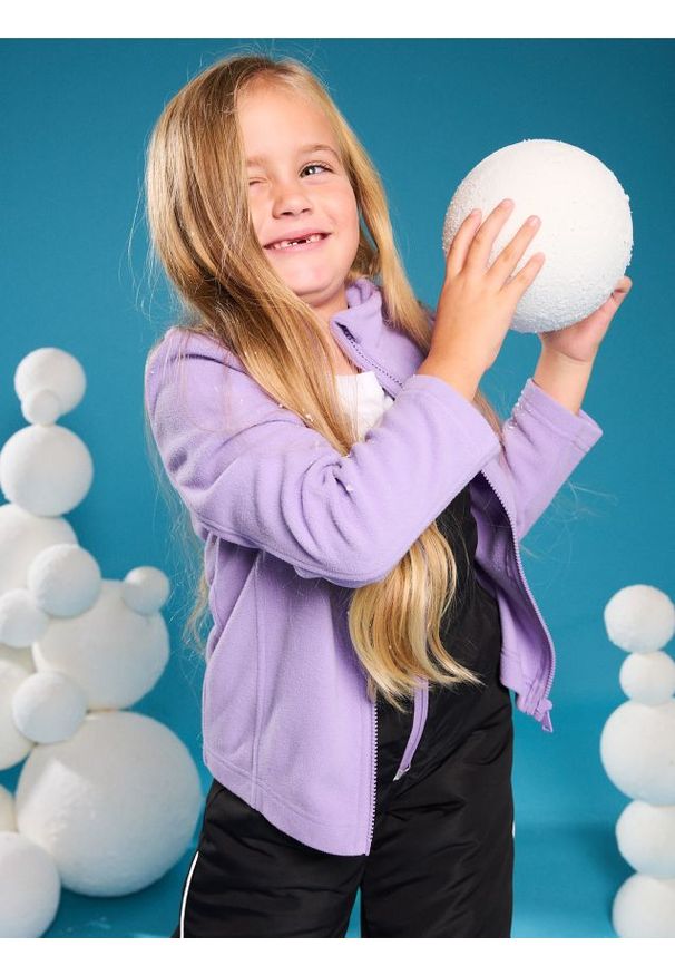 Sinsay - Polar na zamek - fioletowy. Kolor: fioletowy. Materiał: polar