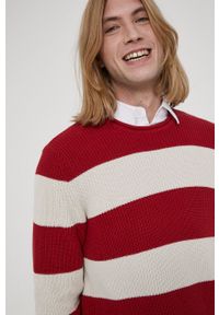 medicine - Medicine - Sweter bawełniany Preppy. Okazja: na co dzień. Kolor: czerwony. Materiał: bawełna. Długość rękawa: długi rękaw. Długość: długie. Styl: casual #5