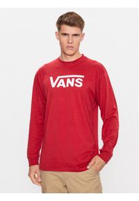 Vans Bluza Mn Vans Classic Ls VN000K6H Czerwony Classic Fit. Kolor: czerwony. Materiał: bawełna