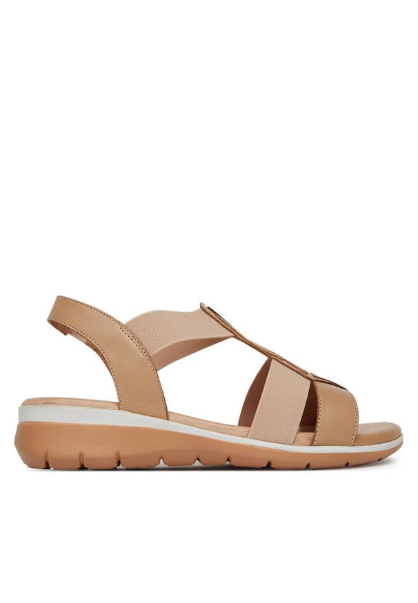 Sandały Go Soft. Kolor: beżowy