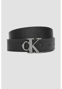 Calvin Klein - CALVIN KLEIN Czarno-brązowy dwustronny męski pasek, Rozmiar 90. Kolor: czarny