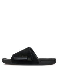 Quiksilver Klapki Rivi AQYL101378 Czarny. Kolor: czarny. Materiał: zamsz, skóra