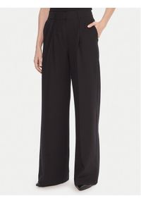 BOSS Spodnie palazzo C_Tiwi2 50545580 Czarny Wide Leg. Kolor: czarny. Materiał: syntetyk #1