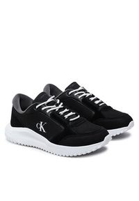 Calvin Klein Jeans Sneakersy Eva Runner Low Mg Wmm YM0YM01145 Czarny. Kolor: czarny. Materiał: skóra #6