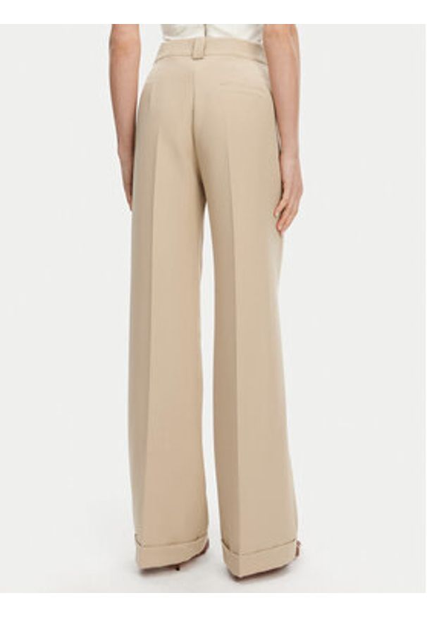 Maryley Spodnie materiałowe 25EB537/M26/43PG Beżowy Regular Fit. Kolor: beżowy. Materiał: syntetyk