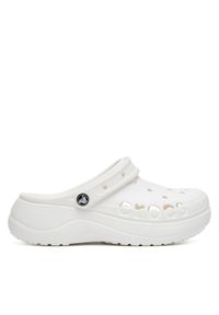 Crocs Klapki BAYA PLATFORM CLOG 208186-100 Biały. Kolor: biały. Obcas: na platformie #1