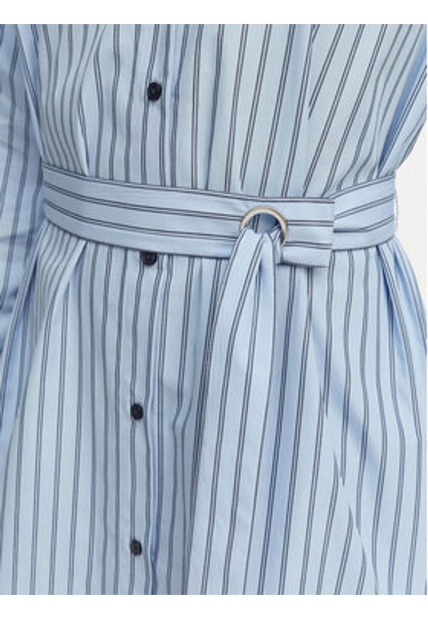 BOSS Sukienka koszulowa C_Delegant_3 50561950 Niebieski Regular Fit. Kolor: niebieski. Materiał: bawełna. Typ sukienki: koszulowe