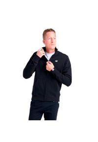 LEONE 1947 APPAREL - Męska bluza Leone ze stójką i zamkiem Basic. Typ kołnierza: kołnierzyk stójkowy. Kolor: czarny. Materiał: tkanina. Sport: fitness #1