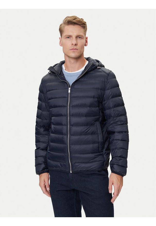 BOSS Kurtka puchowa H-Dimeo 50540450 Granatowy Regular Fit. Kolor: niebieski. Materiał: syntetyk