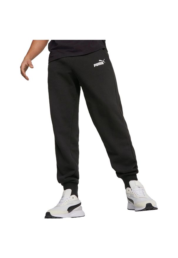 Spodnie sportowe męskie Puma Ess 2 Col Logo Pants. Kolor: czarny. Materiał: dresówka. Styl: sportowy